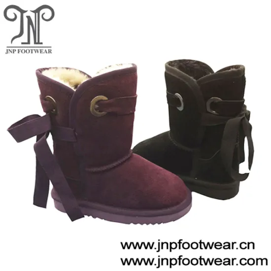 2016 fashion children winter boots with back lace