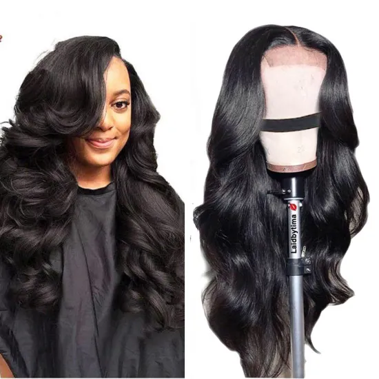 Raw Peruvian Virgin Human Hair Hd Full Lace Front Wig For Black Women Wholesale Natural Hair Loose Wave 4x4 5x5 Lace Closure Wig