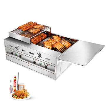 Forno di pollo rotativo automatico commerciale per ali e gambe arrosto