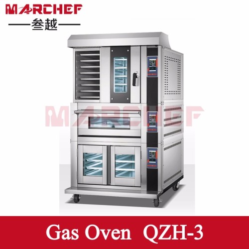 QZH-3 Industrial Gas oven_Gas Oven with proofer_ Bread Convection oven