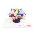 Biglietto pop-up per confezione regalo di compleanno