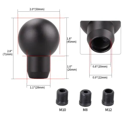 CNC Custom Aluminum Manual Car Gear Shift Lever Knob for Automotive Transmission