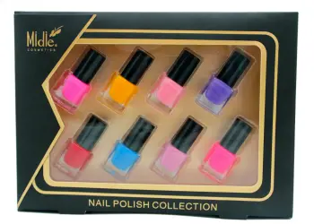 8 bottles of colored oily Nail Polish