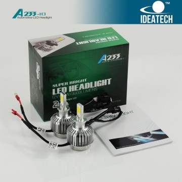 A233 12V/24V 33W 3000lm H3 led headlight waterproof IP67
