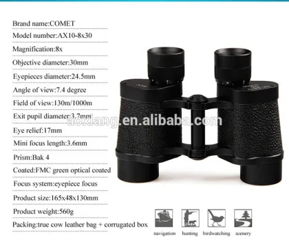 NEW MODEL! RUSSIA DESIGN AX10 8x30 military binoculars,baigish 8x30 binoculars