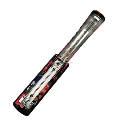Floral Printed Metal Stapler - New Office Stationery with Manual Printing