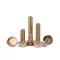 Kuning Seng Metrik Hex Flange Head Machine Screws