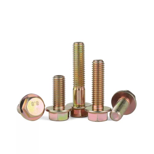 Yellow Zinc Metric Hex Flange Head Machine Screw Specifications