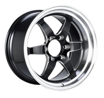 Aluminium Alloy Truck Wheel Black Milled Spoke