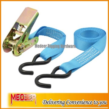 Best sell low price 1" lashing tensioner strap/ratchet lashing with PP/PE webbing