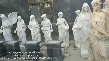 Religious small size stone white marble holy mother mary statues for sale