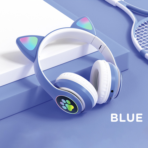 Cuffie Bluetooth Cat Ear con LED incandescente