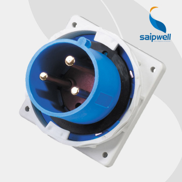 2014 New High Quality Waterproof IP67 230V 63A 6h 3 Pin Industrial Socket and Plug
