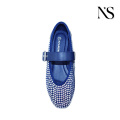 Elegantes bailarinas Mary Jane azul marino para mujer