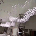 Big size glass crystal led chandelier light