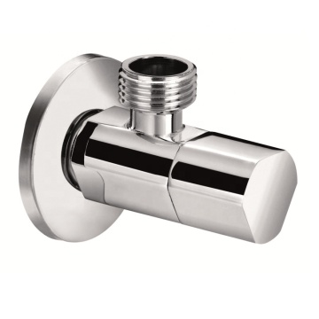 Yuhuan Factory Chrome Toilet Angle Stop Valve 304 Stainless Steel Bathroom Valve