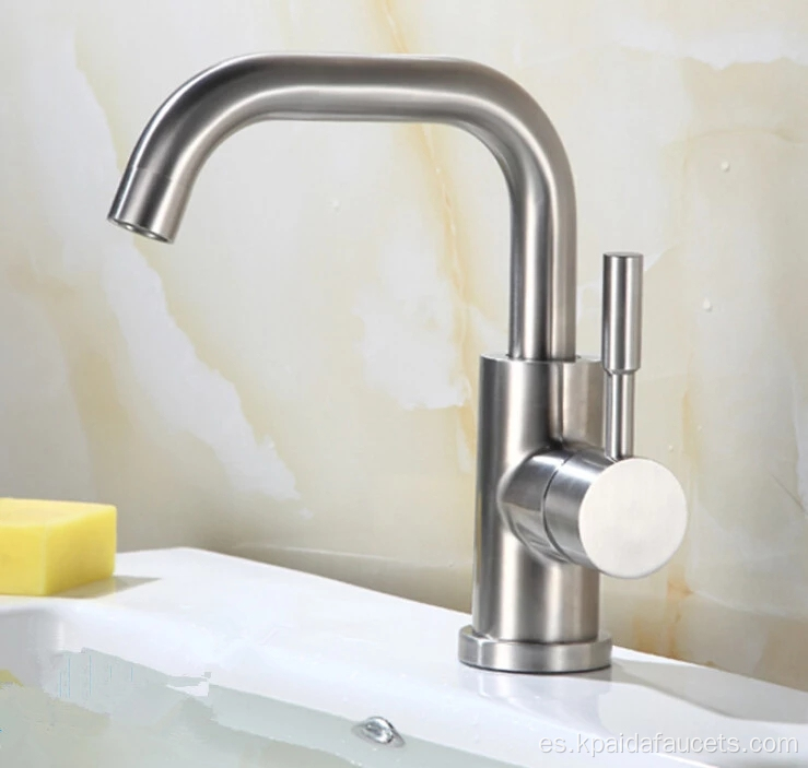 Comercial 304 SUS Solid Brass Basin Faucet