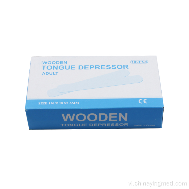 Dụng cụ cắt lưỡi bằng gỗ dùng một lần cho y tế