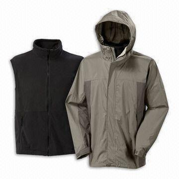 Men's Jacket with Two Hand Warmer Pockets, Customer's Size Chart is Available