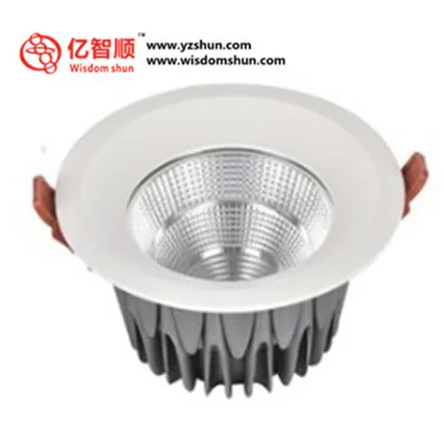 Round recessed high quality 10w dimmable led downlight