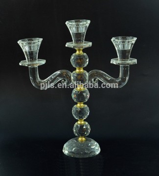 Customized crystal candle holder wedding centerpiece