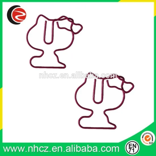 Cut animal shape custom logo paper clip