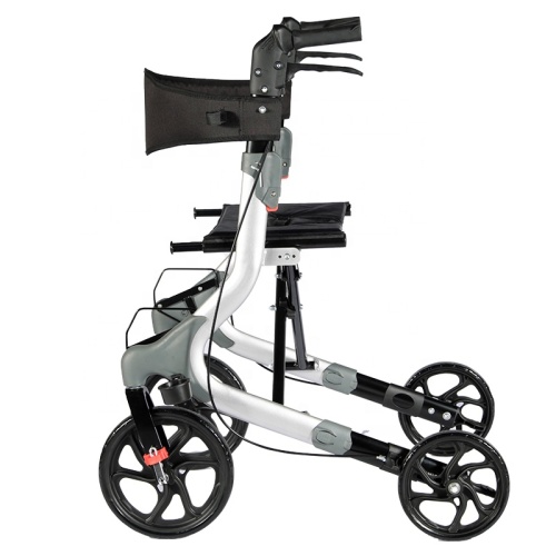 Rollator with Carrying Pouch Medical European Style Aluminum Rollator with Carrying Pouch Manufactory