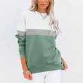 Frauen Crewneck Farbblock Sweatshirt