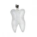 Crystal Tooth Necklace for Women Men Handmade Craved Stone Teeth