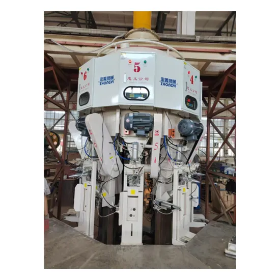 120t/h Capacity Automatic 50kg Bag Rotary Type Cement Filling Machine