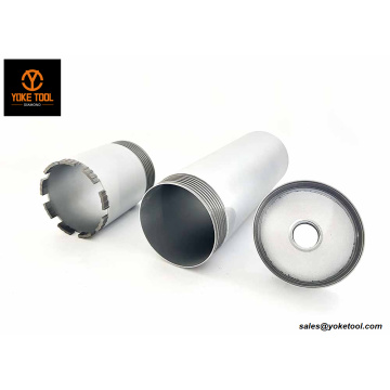 Broca de núcleo de diamante de ensamblaje con fácil reemplazo de cabezal de perforación
