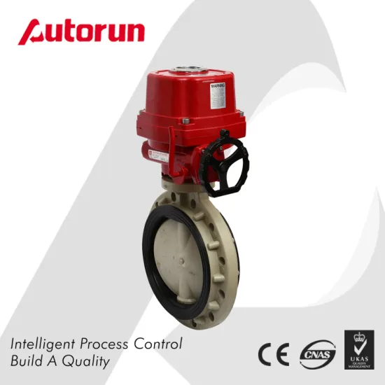 Electric Plastic Pph Butterfly Valve