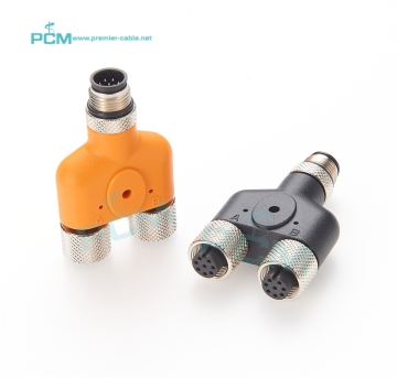 Y Splitter 8 Pin M12 Waterproof Adapter: Connecting Industrial Sensors and Distributor Boxes