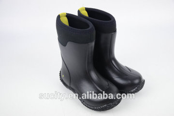 warm man neopren rubber rain boot