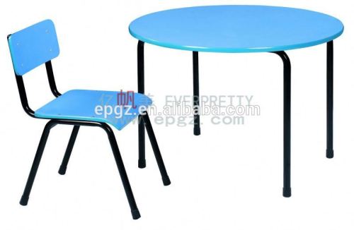 Metal Frame Round Table with U Shape Table, Unique Wooden Round Table