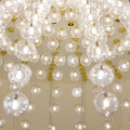 Club office hall transparent led chandelier pendant light