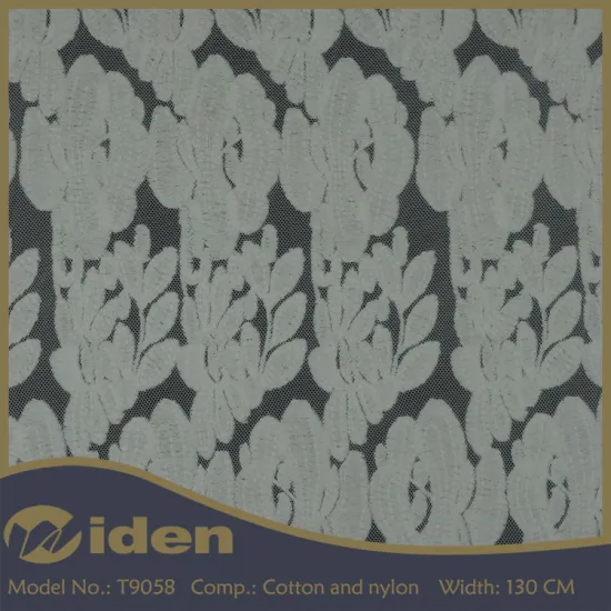 3d flower white cotton lace embroidered fabric