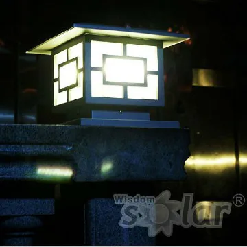 Fashionable restore ancient ways led solar pillar light