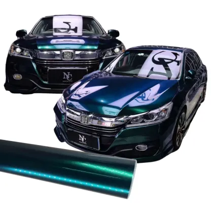 Metal Paint Royal Green Car Wrap