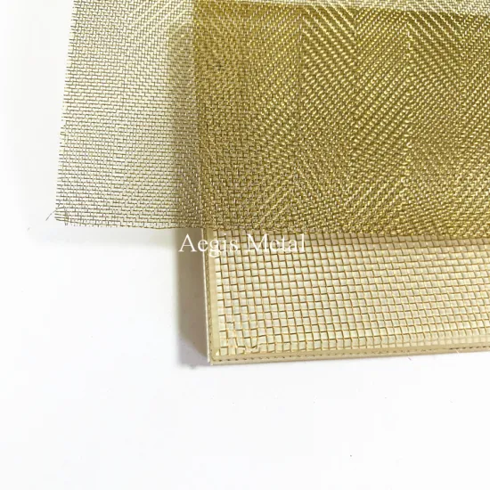 20-50 Mesh Ultra Thin Copper/Brass/Stainless Steel Wire Mesh for Sandwich Glass