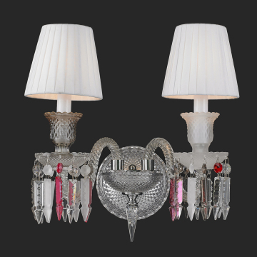 In Stock Fast Delivery: High Quality French Style K9 Crystal Luxury Chrome Wall Sconce