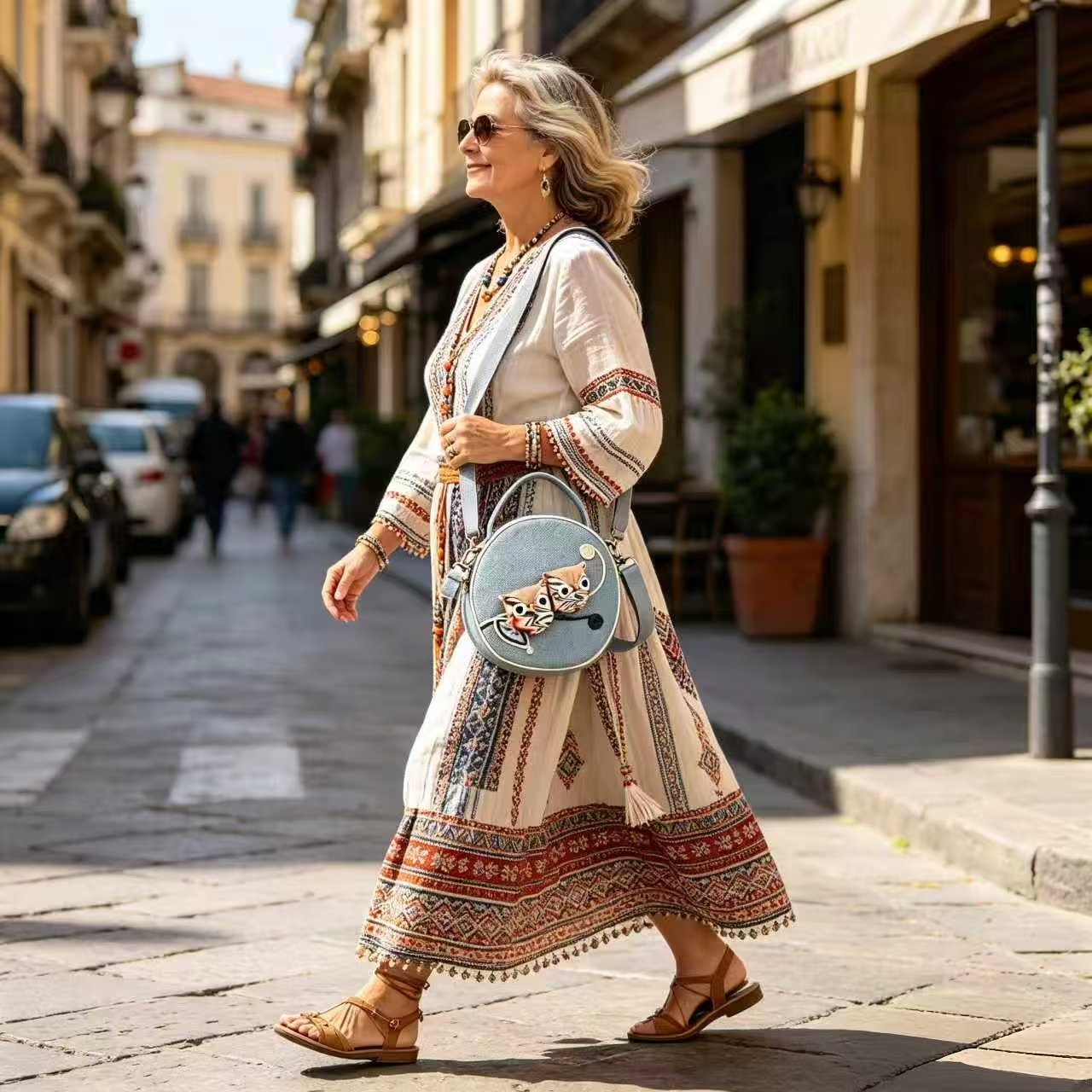 Owl Round crossbody Bag