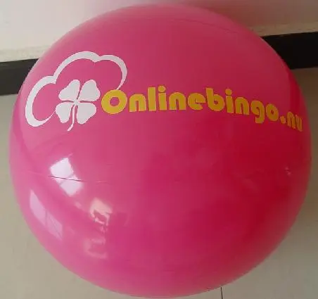 Pink PVC Inflatable Beach Ball with Customized LOGO