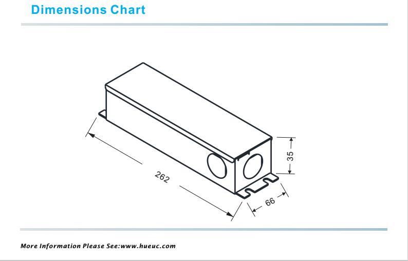 no noise 80w dimensions chart