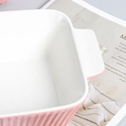 Nordic Bakeware Cookware Sets: Customized Rectangular Pans, Microwave Safe BakeWare Trays & Ceramic Baking Dishes