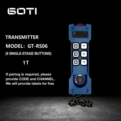 GOTI Brand GT-RS06 Industrial Wireless Crane Remote Control System