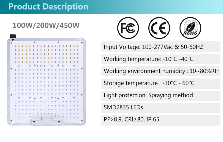 2.4G Wireless Dimming LED Gorw Light 2