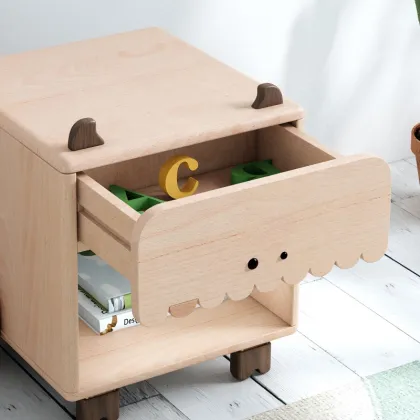 Cartoon Design Cute Wooden Furniture Storage Cabinets for Kids Bedrooms