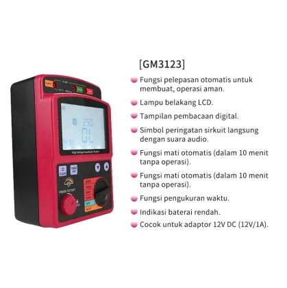 Wholesale Professional High Voltage Megohmmeter GM3123 - LCD Backlight Electronic Repair Tool