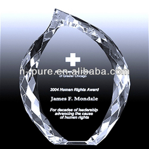 Diamond Cutting Crystal Glass Awards Trophies